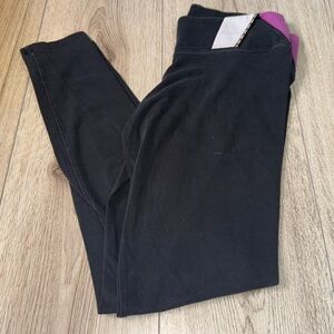 Victoria’s Secret pink Black Leggings with Purple tights